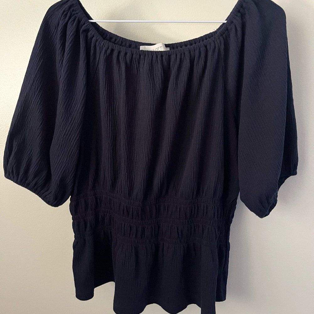 Loft Gauze Peasant Top Size Petite Large
